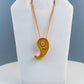 Paisley Pendant 001-1 - Paisley - Gold Plated